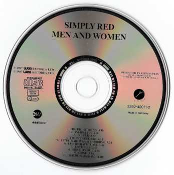 CD Simply Red: Men And Women