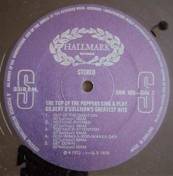 LP The Top Of The Poppers: Sing And Play Gilbert O'Sullivan's Greatest Hits