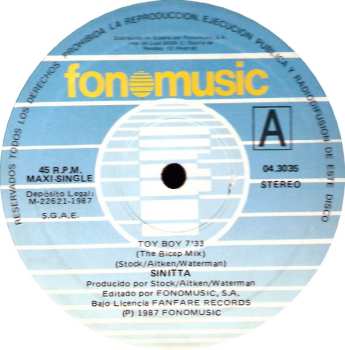 LP Sinitta: Toy Boy (The Extended Bicep Mix)