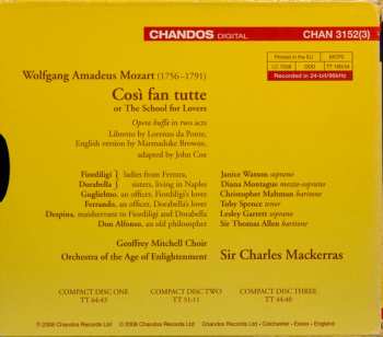 3CD/Caja Wolfgang Amadeus Mozart: Così