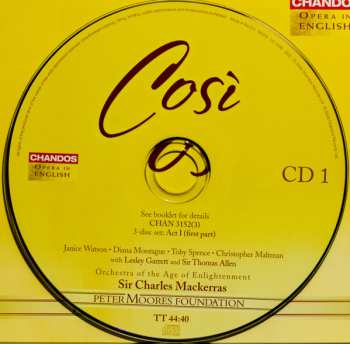 3CD/Caja Wolfgang Amadeus Mozart: Così