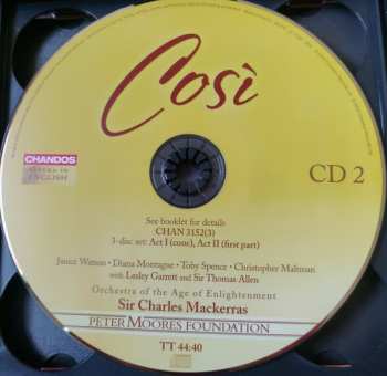 3CD/Caja Wolfgang Amadeus Mozart: Così