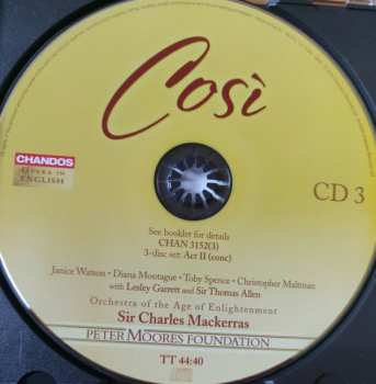 3CD/Caja Wolfgang Amadeus Mozart: Così