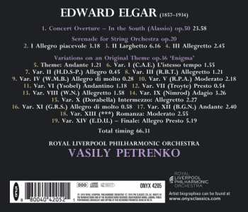 CD Sir Edward Elgar: Enigma Variations; In The South; Serenade