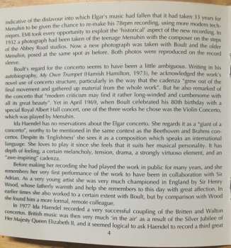 CD Sir Adrian Boult: Ida Haendel Plays Elgar’s Violin Concerto & Bach’s Chaconne