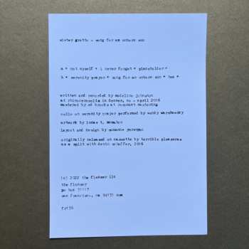 LP Sister Grotto: Song for an Unborn Sun CLR