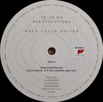 3LP Yo-Yo Ma: Six Evolutions - Bach: Cello Suites