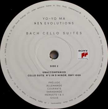 3LP Yo-Yo Ma: Six Evolutions - Bach: Cello Suites