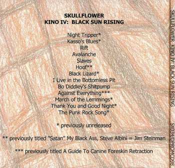 CD Skullflower: Kino IV: Black Sun Rising