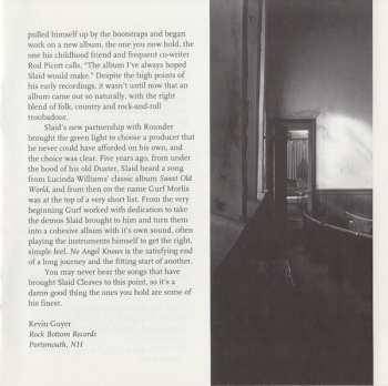 CD Slaid Cleaves: No Angel Knows