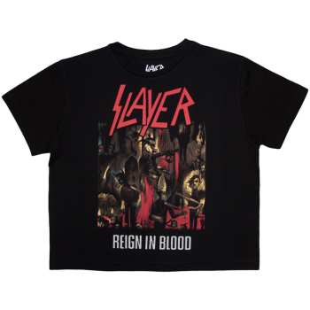 Mercancía Slayer: Slayer Ladies Crop Top: Reign In Blood (black) (small) S