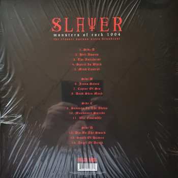2LP Slayer: Monsters Of Rock 1994 - The Classic Buenos Aires Broadcast LTD | CLR