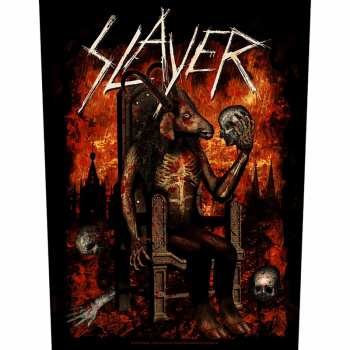Merch Slayer: Aplicación en la espalda Devil On Throne