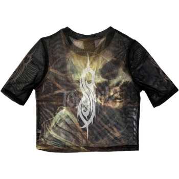 Mercancía Slipknot: Slipknot Ladies Crop Top: Tesf Profile (back Print & Mesh) (xx-small) XXS