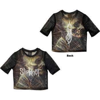 Mercancía Slipknot: Slipknot Ladies Crop Top: Tesf Profile (back Print & Mesh) (xx-small) XXS