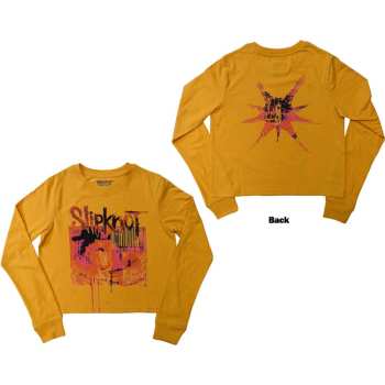 Mercancía Slipknot: Slipknot Ladies Long Sleeve Crop Top: The End So Far Barcode (back Print) (small) S