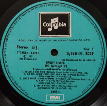 LP Smokie: Bright Lights & Back Alleys