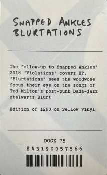 LP Snapped Ankles: Blurtations LTD | CLR