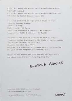 LP Snapped Ankles: Blurtations LTD | CLR