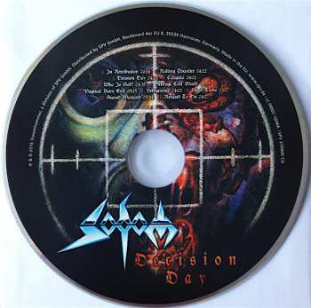 2LP/CD Sodom: Decision Day  CLR
