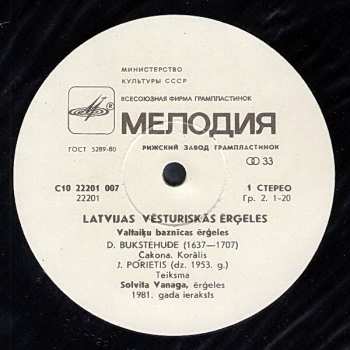 LP Tālivaldis Deksnis: Valtaiķu Un Kuldīgas Baznīcu Ērģeles