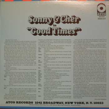LP Sonny & Cher: Good Times (Original Film Soundtrack)