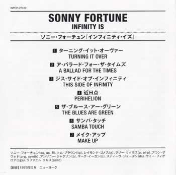 CD Sonny Fortune: Infinity Is