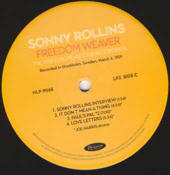 4LP/Caja Sonny Rollins: Freedom Weaver (The 1959 European Tour Recordings) LTD | NUM