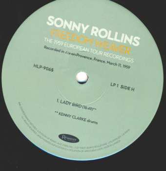4LP/Caja Sonny Rollins: Freedom Weaver (The 1959 European Tour Recordings) LTD | NUM