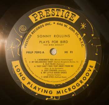 LP Max Roach: Rollins Plays For Bird