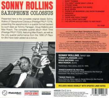 CD Sonny Rollins: Saxophone Colossus