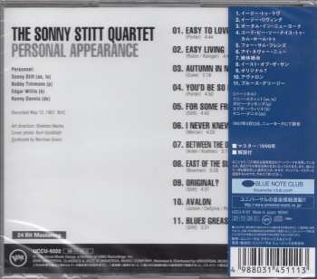 CD Sonny Stitt Quartet: Personal Appearance LTD