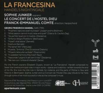 CD Sophie Junker: La Francesina - Handel's Nightingale