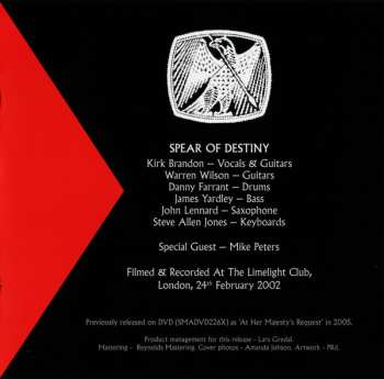 2CD/DVD Spear Of Destiny: King Of Kings