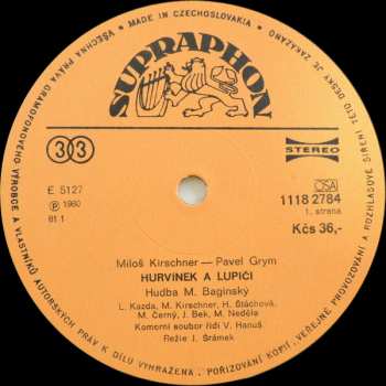 LP Spejbl & Hurvínek: Hurvínek A Lupiči