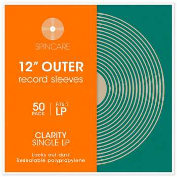 Álbum Spincare Clarity 12 Inch Single Lp Resealable Outer Record Sleeves