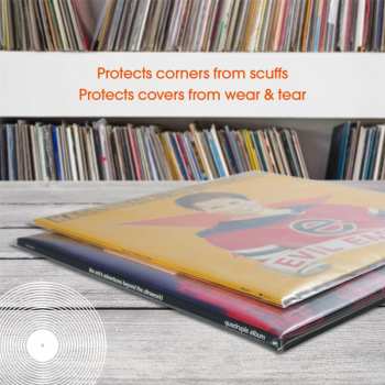 Técnica de áudio Spincare Density 12 Inch 400g Polythene Outer Vinyl Record Sleeves - 50 Ks