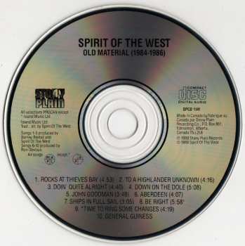 CD Spirit Of The West: Old Material 1984-1986