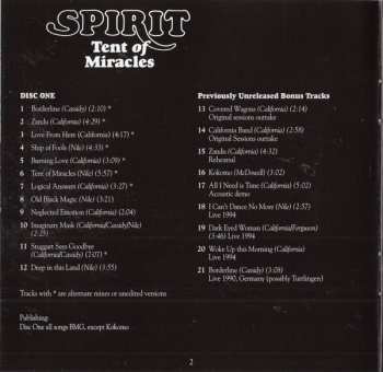 2CD Spirit: Tent Of Miracles