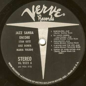 LP Stan Getz: Jazz Samba Encore!