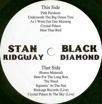 2LP Stan Ridgway: Black Diamond LTD | NUM | CLR