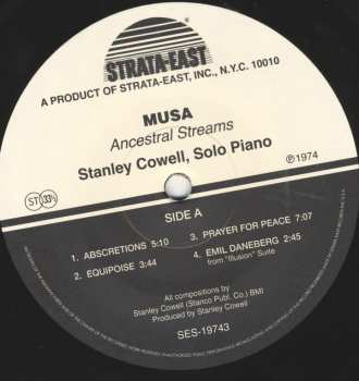 LP Stanley Cowell: Musa • Ancestral Streams LTD