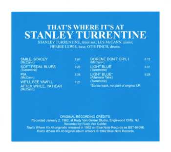 CD Stanley Turrentine: That's Where It's At
