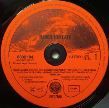 LP Status Quo: Never Too Late