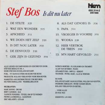 CD Stef Bos: Is Dit Nu Later