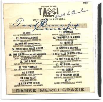 CD Stephan Eicher: Tour Taxi Europa - Live