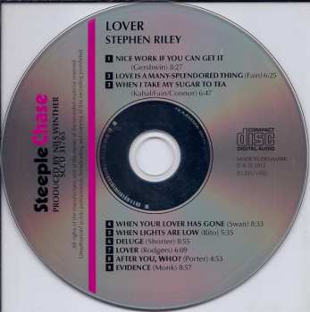 CD Stephen Riley Quartet: Lover