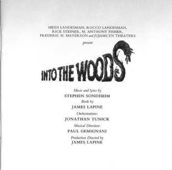 CD Stephen Sondheim: Into The Woods—Original Cast Recording DIGI