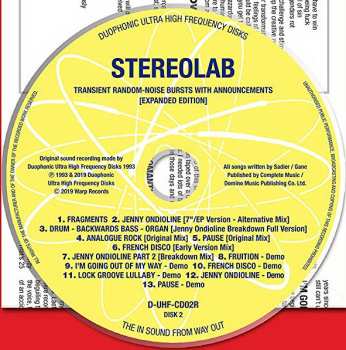 2CD Stereolab: Transient Random-Noise Bursts With Announcements