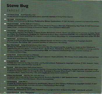 CD Steve Bug: Fabric 37
